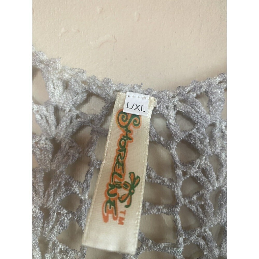 Shoreline Swim Open Embroidered Beach Top. Sz.L/XL - Picture 3 of 3